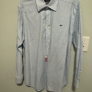 Vineyard Vines Blue Casual Button Down Shirt